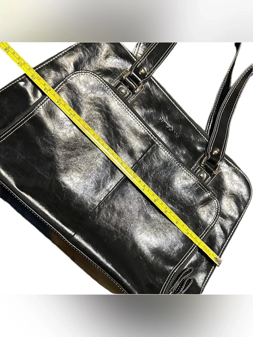 Samsonite Black Faux Leather Tote Handbag